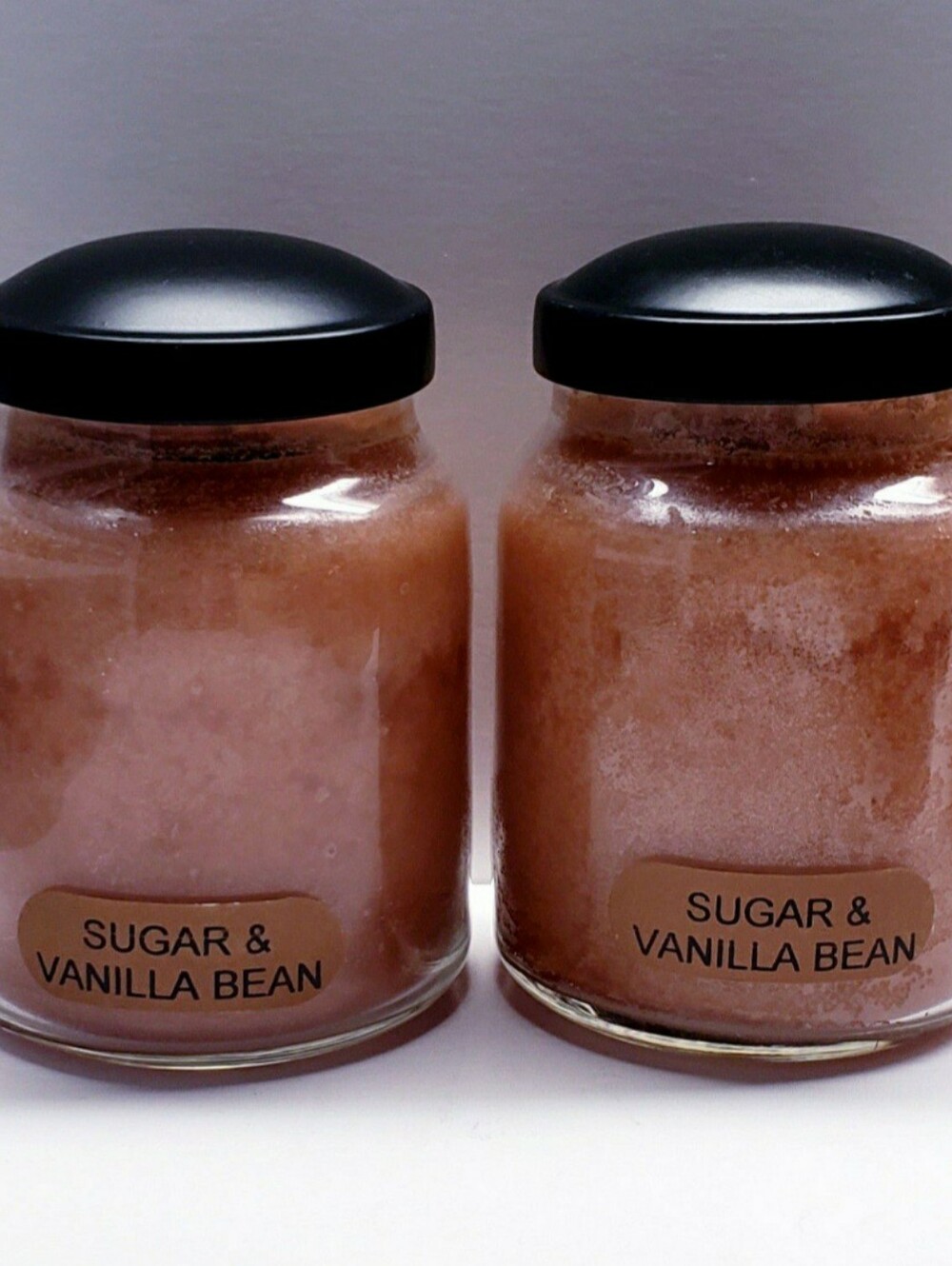 SUGAR & VANILLA BEAN -A Cheerful Giver Baby Jar Single Wick Candle, 6 oz (2 pcs)